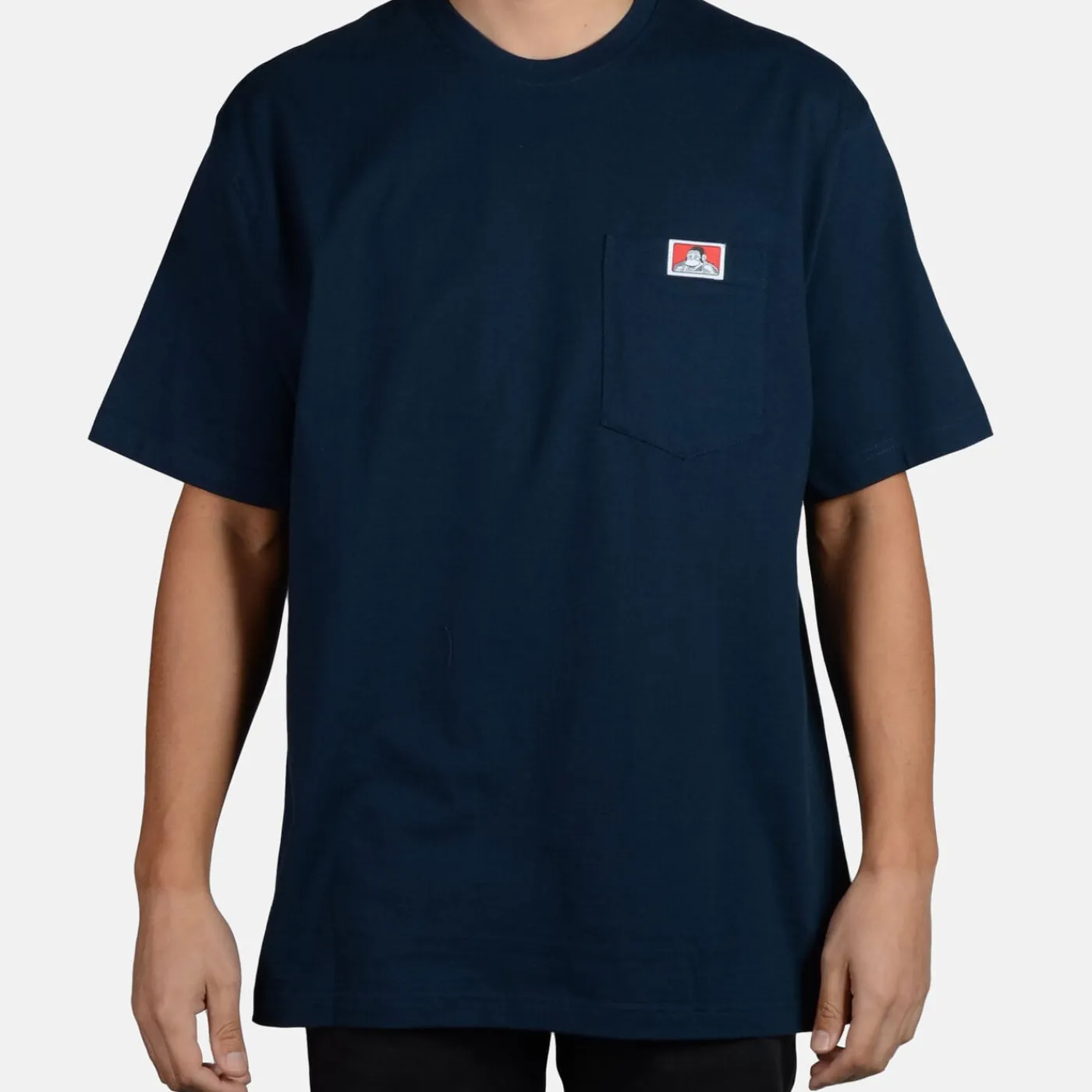 Sale Ben Davis Heavy Duty Short Sleeve Pocket T-Shirt - Navy